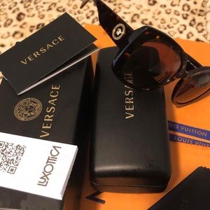 Versace sun glasses with box